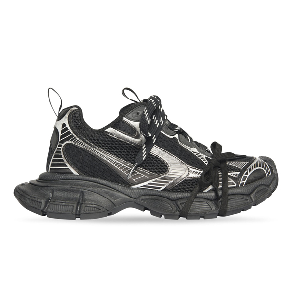 Sneaker: Balenciaga 3XL Sneaker In Black Silver