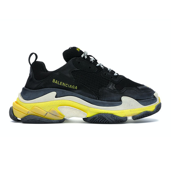 Sneaker: Balenciaga Triple S Black Yellow (W)